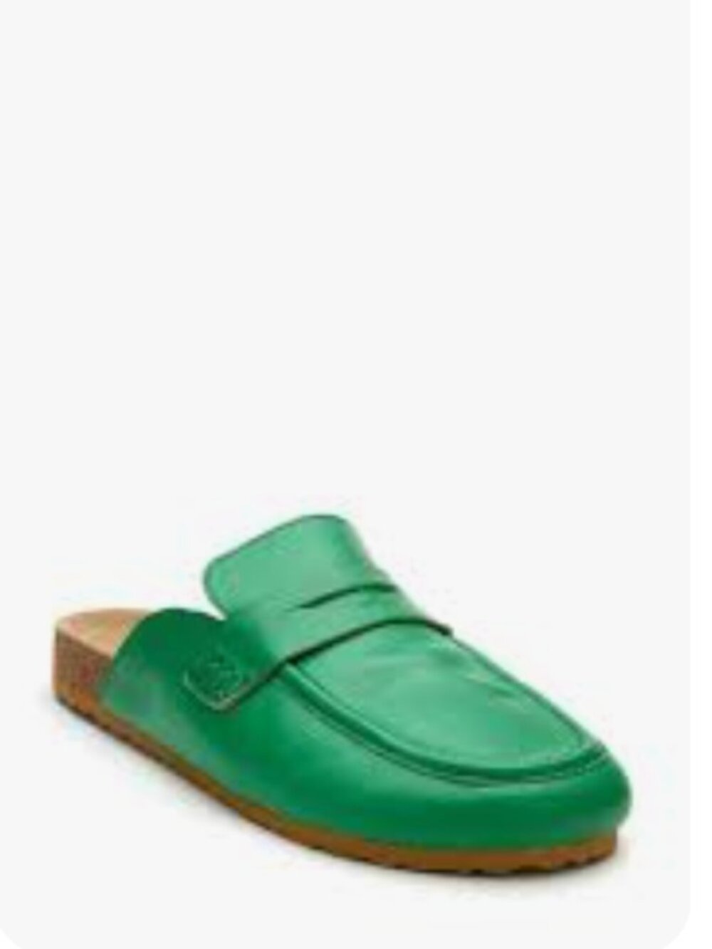 Coconuts by Matisse Green Leather Loafter Mules | Size 8 - Picture 2 of 8
